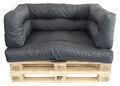 Palettenkissen Palettenauflage Sitzkissen Palettensofa 120x80 Palette anthrazit
