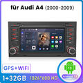 32G Android 14 Autoradio Für Audi A4 8E 8H B6 B7 2000-2009 GPS Navi RDS WIFI SWC