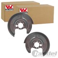 2X VAN WEZEL SPRITZBLECHE BREMSSCHEIBEN HINTEN PASSEND FÜR AUDI 80 A4