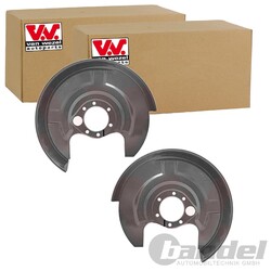 2X VAN WEZEL SPRITZBLECHE BREMSSCHEIBEN HINTEN PASSEND FÜR AUDI 80 A4