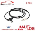 ABS SENSOR DREHZAHLFÜHLER PAAR HINTEN AUTLOG AS5555 2PCS I NEU OE QUALITÄT