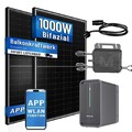 1000W Bifaziales Balkonkraftwerk Marstek Wechselrichter, 2.24kw Speicher Marstek