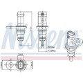 ORIGINAL® Nissens Sensor, Kühlmitteltemperatur Links, Rechts für VW POLO VI