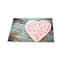 Herdabdeckplatten Ceranfeldabdeckung Spritzschutz Glasplatte 80x52 Herz Pink