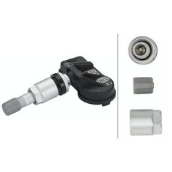 1x Radsensor, Reifendruck-Kontrollsystem HELLA 6PP 358 139-031 passend für VW