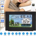 Digitale Wecker Wetterstation Funk Farbdisplay Thermometer Innen-Uhr Außensensor