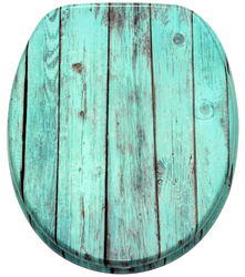 KLOBRILLE TOILETTENSITZ TOILETTENBRILLE WC BRILLE DECKEL SITZE BLAU LUMBER