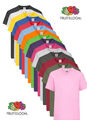 Fruit of the Loom Kinder Mädchen Jungen Einfarbig Cotton T-Shirt