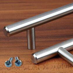 Möbelgriff Stangengriff aus Edelstahl Relinggriff Küchengriff Schrankgriff Griff⭐️⭐️⭐️⭐️⭐✅Edelstahl gebürstet ✅Ø10mm✅Ø12mm ✅10 Längen