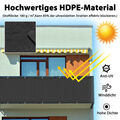 Terrassen Sichtschutz Bespannung Balkonverkleidung HDPE Sonnen Windschutz DE