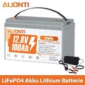 100Ah 12V Lithium Batterie LiFePO4 Akku 100A BMS Solarbatterie Solaranlage Boot