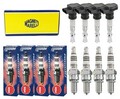 4x MAGNETI MARELLI Zündspule +4x NGK Zündkerze Iridium IX für Toyota Corolla