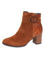 Gabor Stiefeletten Stiefel Leder Damenschuhe Schuhe Cognac Weite G 8 42 Neu
