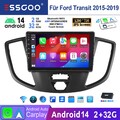 9" DAB+ Für Ford Transit Custom 2015-2019 Carplay Android14 Autoradio Navi 2+32G