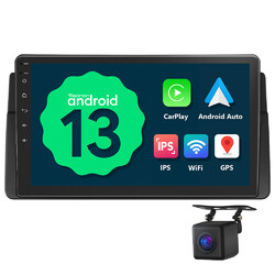 Autoradio Wireless CarPlay 9" IPS Android 13 GPS Navi Für BMW E46 3er 320 325 M3