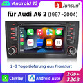 Carplay Android 13 Autoradio Für Audi A6 S6 Avant RS6 GPS SWC WIFI DAB+ BT 2+32G