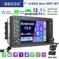 DAB+ 64G 7" Autoradio Für Für VW T5 Multivan Touareg Android13 GPS Navi WIFI KAM