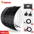 Dokio 400W Biegsam, Leicht fürFlexibles Solarmodul & Kit für Wohnwagen,Camper