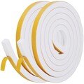 Dichtungsband für Türen Fenster 12mmB x12mmD4mL Selbstklebend Schaumstoffband...
