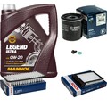 BOSCH Inspektionpaket 5 L MANNOL 0W-20 Legend Ultra für Toyota Aygo 1.0