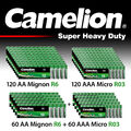 120 Stück Batterien AA - AAA Camelion 1,5V Super Heavy Duty Long Life Sets 