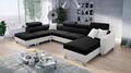 Ecksofa mit Schlaffunktion Wohnlandschaft Seto Polstersofa Couch XXL Sofa 26