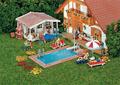 Faller 180542 - 1/87 / H0 Swimming-Pool und Gartenhaus - Neu
