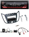 JVC Bluetooth USB DAB Lenkrad Autoradio für Ford C-Max Kuga dunkelgrau