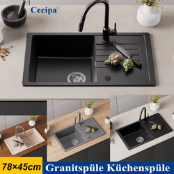 Granitspüle Küchenspüle Einbauspüle Spülbecken Sifon Spüle Verschiedene Modell