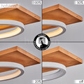 Hänge Lampe LED Pendel Leuchte dimmbar Holz Ess Wohn Schlaf Zimmer Beleuchtung 