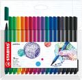 Nylon Tip Writing Pen - STABILO pointMax - Wallet of 18 - Assorted Colours - Wri
