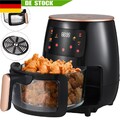 Heißluftfritteuse XXL Air fryer Backofen Fritteusen Heißluft Friteuse Grill 6L