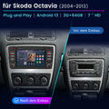 DAB+ 64GB Apple Carplay Android 13 Autoradio Für SKoda Octavia II MK2 2004-2013