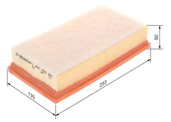 Bosch Luftfilter für CITROËN  passend für FIAT MINI PEUGEOT