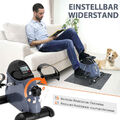 LCD Pedaltrainer Fitnessbike Mini Heimtrainer Arm und Beintrainer Büro~