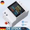 LCD Wechselstromzähler 100A Stromzähler Geeicht Für DIN Hutschiene AC 300V