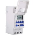 Digitale Zeitschaltuhr, Timer, LCD, Programmierbar, Hutschiene, 16 On Off, 15A