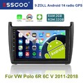 2+32G für VW Polo 6R 6C V 2009-2017 Android 14 Autoradio Carplay GPS NAVI SWC BT