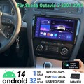 Für Skoda Octavia 2 2008-2013 Android 14 Autoradio GPS Navi SWC RDS WIFI 32G DAB
