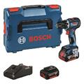 Bosch Akku-Bohrschrauber GSR 18V-90 C inkl. 2x4,0Ah, Ladegerät, GCY 4, in L-BOXX