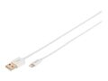 DIGITUS Datenkabel Apple Lightning->USB A St/St MFI 1m weiss