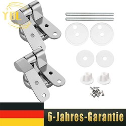 1 Paar Toilettenscharniere WC Sitz Befestigungsset Scharnier für Toilettendeckel