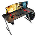 Gaming Tisch Computertisch PC Tisch Racing für Gamer Schreibtisch LED RGB 140cm