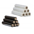 Stretchfolie 50cm Verpackungsfolie Palettenfolie Wickelfolie Schwarz Transparent