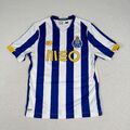 Porto FC 2020/21 Heim Fußball Trikot New Balance blau weiß gestreift Herren Small "