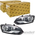 2x TYC H7/H7 SCHEINWERFER LINKS+RECHTS für VW POLO V 6R1 6C1 AB 06.2009 MIT LWR