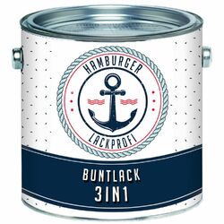 Buntlack SEIDENMATT 3in1 Rostschutzfarbe Grundierung Metallschutzlack 5L - HLP