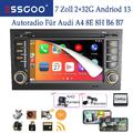 2+32G Carplay Autoradio GPS RDS KAM Für Audi A4 S4 RS4 B6 B7 8E RNS-E Android 13