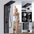 Duschpaneel Regendusche Massage Duschsäule Schwarz Duschsystem Mischbatterie DHL