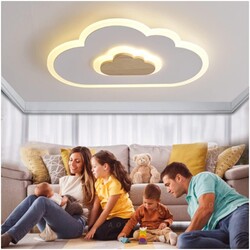 Deckenlampe Kinderzimmer, LED Deckenleuchte, Wolkenlampe mit Fernbedienung